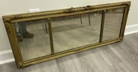 Antique Gold Gilt Tri Mirror