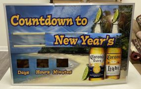 Countdown to New Year's Corona Sign