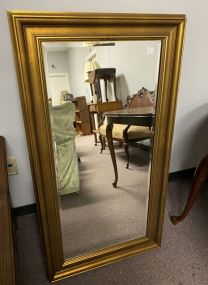 Gold Gilt Framed Beveled Mirror