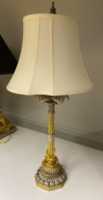 Gold Gilt Italian Floral Style Lamp
