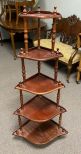 Mahogany Corner Etagere