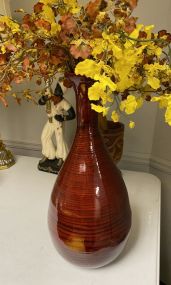 Large Plastic Red Flower Vase