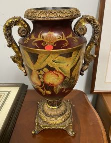 Decorative Resin Handled Urn