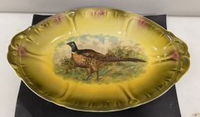 Vintage Hand Painted Pheasant Platter