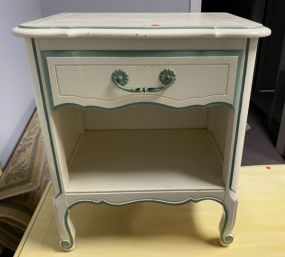 White Painted French Provincial Night Stand
