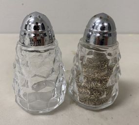 Fostoria American Clear Salt & Pepper Shakers