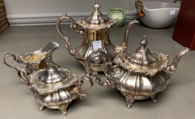 Rosewood by Gorham Silver Plate Tea Service