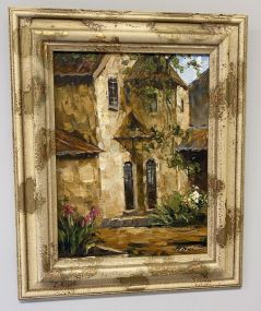 European Home Oil Painting, Signed