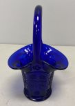 Fenton Cobalt Blue Basket