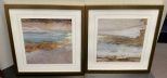 Pair of Decorative Abstract Artwork Framed