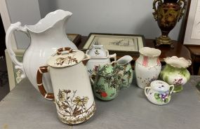 Group of Porcelain Vases and Pitchers