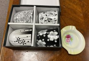 Modern Porcelain Cups and Porcelain Dish