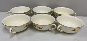 Six Hull Pottery Soup Cups