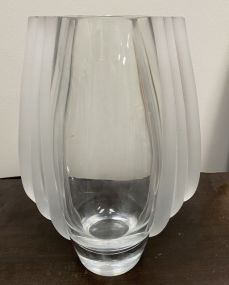 Heavy Art Glass Decorative Vase