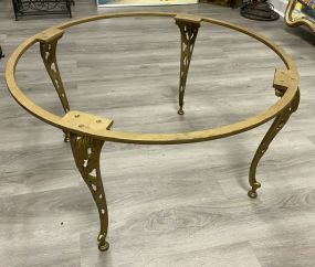 Vintage Round Gold Color Table Base