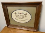 True Friends are a Gift of Gold Needle Point