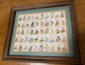 Framed Animals Stamp Print