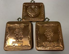 Three Brass Wall Decor