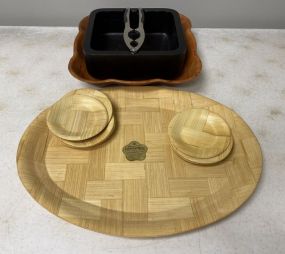 Formosa Wood Platter, Small Plates, Nut Cracker Kit