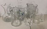 Group of Glass Pitchers