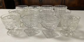 12 Depression Glass Cups