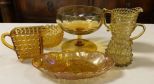 Vintage Amber Glassware
