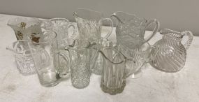 Group of Glass Small Pitcher
