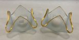 Pair of Annie Glass Votive Candle Holders