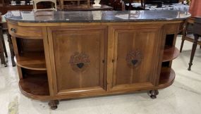 French Style Marble Top Buffet