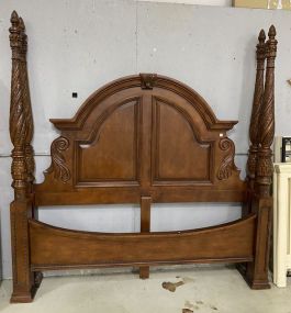 Antique Reproduction Cherry King Size Poster Bed