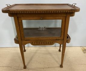 Antique Oak Serving Cabinet