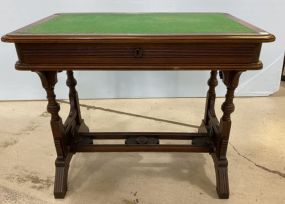 Mahogany Antique Victorian Style Library Table