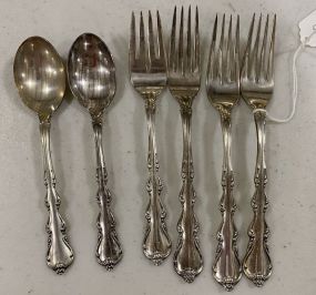 International Sterling (4) Forks, International Sterling Spoons (4)