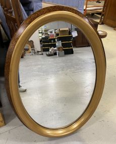 Bombay Gold Leaf Oval Wall Mirror