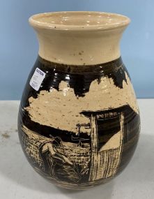 Donnie Baggett Stoneware Pottery Vase