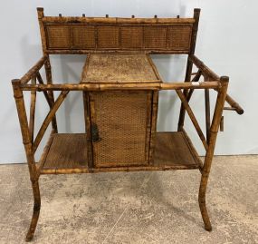 Vintage Bamboo Washstand