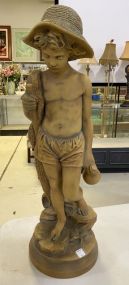 Decorative Resin Composite Boy Statue