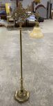 Vintage Ornate Brass Floor Lamp