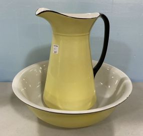 Midwinter Porcelain Burslen Wash Bowl and Pitcher