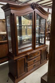 Reproduction French Style Cherry China Cabinet