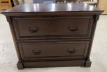 Modern Cherry Two Drawer File Cabinet