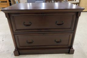 Modern Cherry Two Drawer File Cabinet