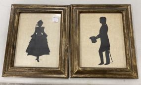 Two Silhouette Lady and Gent