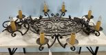 Large Wrought Iron Hanging Light Fixture