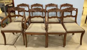 Eight Vintage Mahogany Duncan Phyfe Dining Chairs