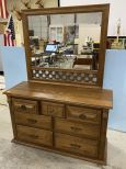 Vintage Oak Double Dresser