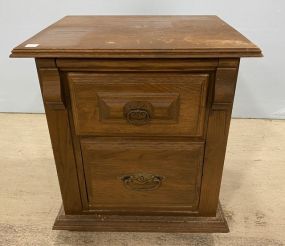 Vintage Oak Nightstand