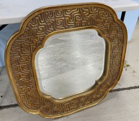 Carolina Mirror Company Gold Gilt Oriental Style Wall Mirror