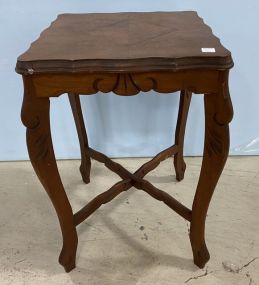 Vintage Mahogany Square Lamp Table