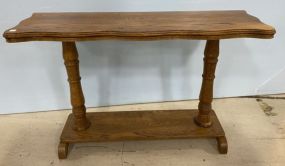 Vintage Oak Sofa/Console Table